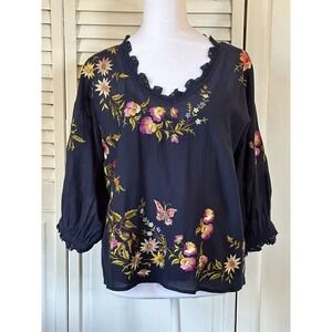 Sundance Embroidered Top Florentina NWT Size PM $148 Retail